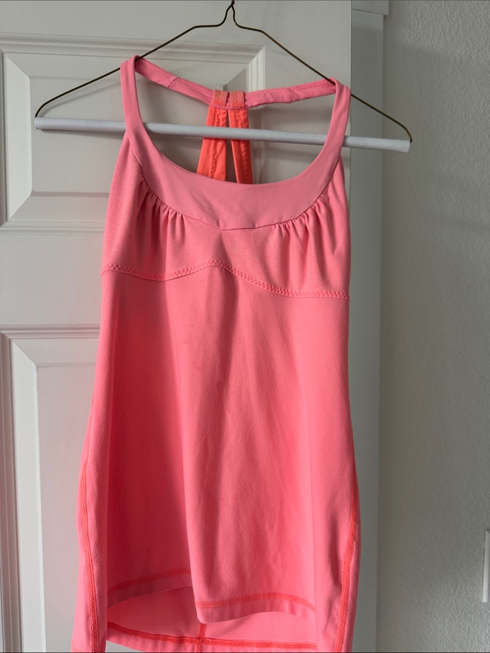 lululemon athletica Coral Pink Racerback Tank